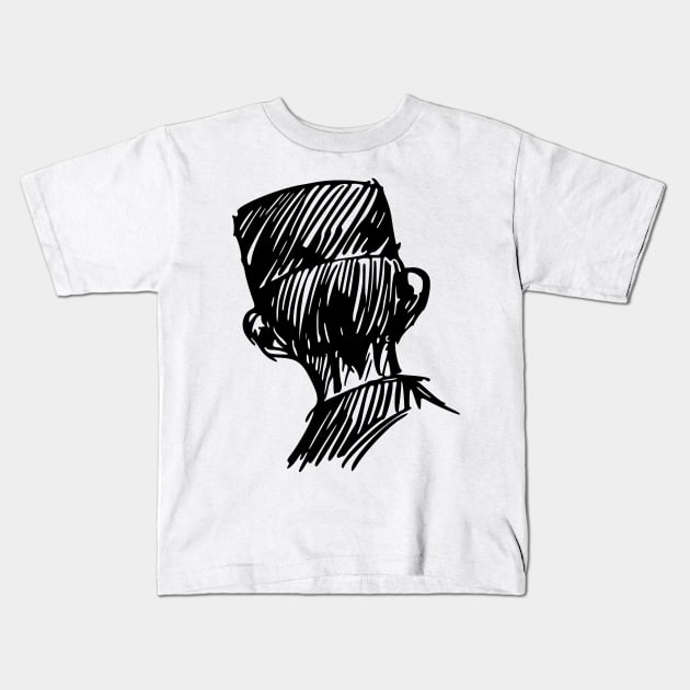 conductor back Kids T-Shirt by xam